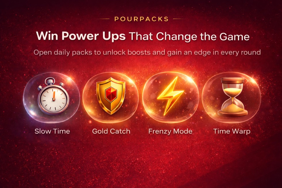 PourPacks — win power-ups that change the game